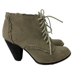 Anthropologie HETTIE Suede Ankle Boots By MESSECA